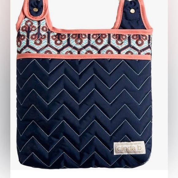 Cinda B Neptune Hipster, Blue & Pink Women’s Crossbody Bag - Picture 3 of 12